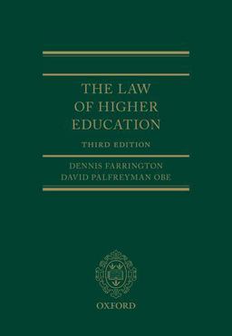 The Law of Higher Education 3e The Law of Higher Education 3e