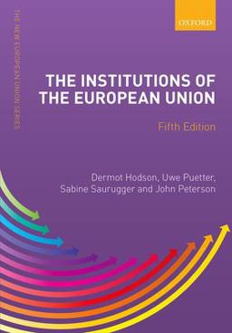 Institutions of the European Union 5th 9780198862222 Front Cover