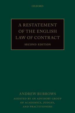 A Restatement of the English Law of Contract