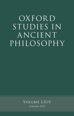 Oxford Studies in Ancient Philosophy