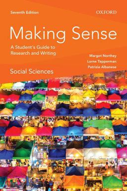 Making Sense in the Social Sciences: A Student's Guide to Research and Writing  9780199026784 Front Cover