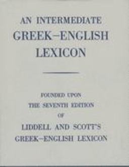 Intermediate Greek-English Lexicon 7th 9780199102068 Front Cover