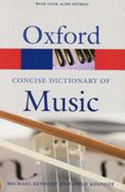 Concise Oxford Dictionary of Music 5th 9780199203833 Front Cover