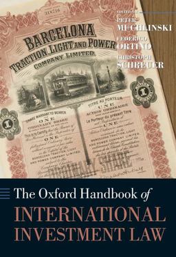 Oxford Handbook of International Investment Law  9780199231386 Front Cover