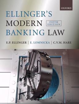 Ellinger's Modern Banking Law 5th 9780199232093 Front Cover