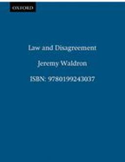 Law and Disagreement  9780199243037 Front Cover
