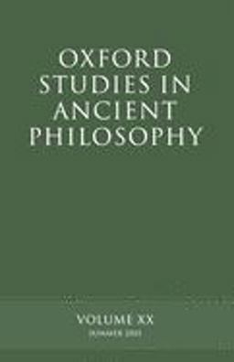 Oxford Studies in Ancient Philosophy