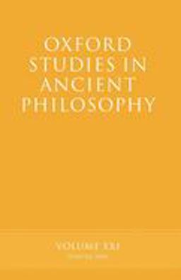 Oxford Studies in Ancient Philosophy