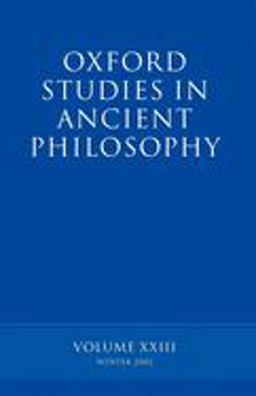 Oxford Studies in Ancient Philosophy
