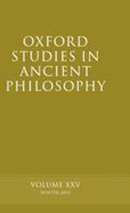 Oxford Studies in Ancient Philosophy