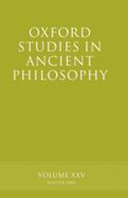 Oxford Studies in Ancient Philosophy