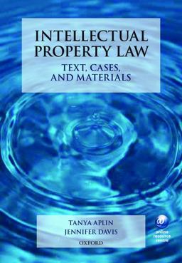 Intellectual Property Law Text, Cases, and Materials  9780199271573 Front Cover