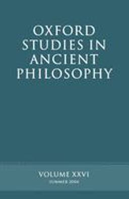 Oxford Studies in Ancient Philosophy