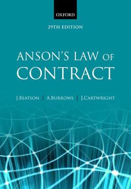 Anson's Law of Contract