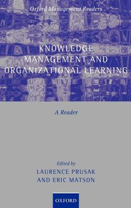 Knowledge Management and Organizational Learning A Reader  9780199291793 Front Cover