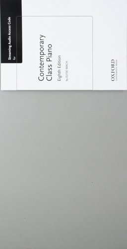 Contemporary Class Piano Streaming Audio Access Card:  9780199326242 Front Cover