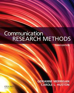 Communication Research Methods 3rd 9780199338351 Front Cover