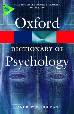 Dictionary of Psychology 3rd 9780199534067 Front Cover