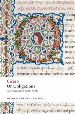On Obligations De Officiis  9780199540716 Front Cover