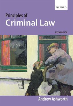 Principles of Criminal Law 6th 9780199541973 Front Cover