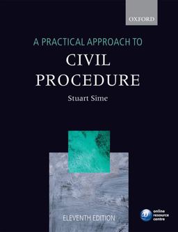 Practical Approach to Civil Procedure 11th 9780199542536 Front Cover