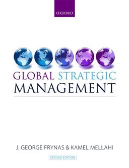 Global Strategic Management 2nd 9780199543939 Front Cover