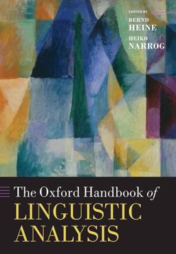 Oxford Handbook of Linguistic Analysis  9780199544004 Front Cover