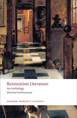 Restoration Literature An Anthology  9780199555192 Front Cover