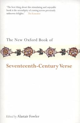 New Oxford Book of Seventeenth-Century Verse  9780199556298 Front Cover
