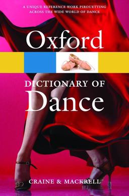 Oxford Dictionary of Dance 2nd 9780199563449 Front Cover
