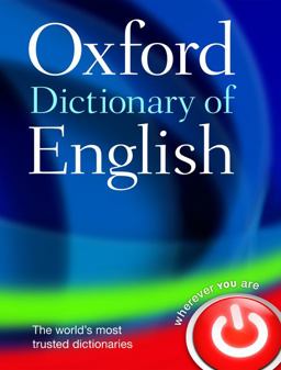 Oxford Dictionary of English 3rd 9780199571123 Front Cover