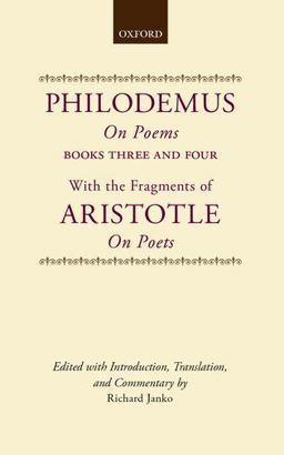 Philodemus on Poems Books 3-4