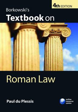 Borkowski's Textbook on Roman Law 4th 9780199574889 Front Cover