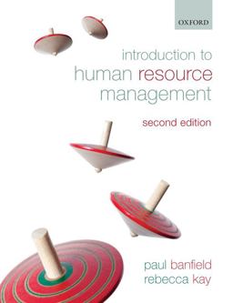 Introduction to Human Resource Management 2nd 9780199581085 Front Cover