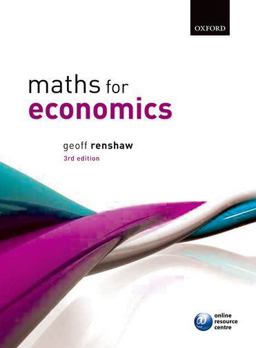 Maths for Economics 3rd 9780199602124 Front Cover