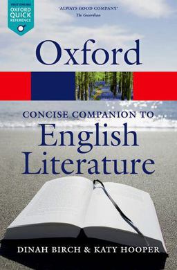 Concise Oxford Companion to English Literature 4th 9780199608218 Front Cover