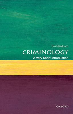 Criminology A Very Short Introduction  9780199643257 Front Cover