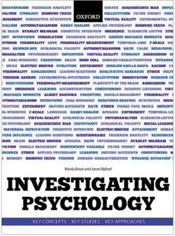 Investigating Psychology Key Concepts, Key Studies, Key Approaches  9780199651764 Front Cover