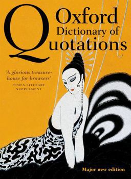 Oxford Dictionary of Quotations 8th 9780199668700 Front Cover