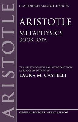 Aristotle: Metaphysics Book Iota  9780199682997 Front Cover