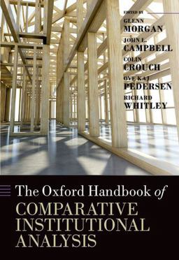 Oxford Handbook of Comparative Institutional Analysis  9780199693771 Front Cover