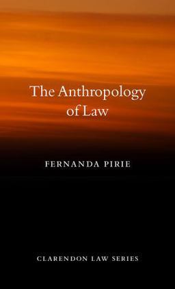 Anthropology of Law  9780199696857 Front Cover