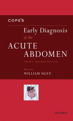Cope's Early Diagnosis of the Acute Abdomen 22nd 9780199730452 Front Cover