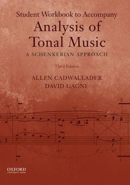 Analysis of Tonal Music A Schenkerian Approach 3rd 9780199732487 Front Cover