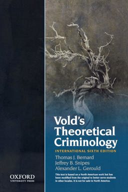 Vold's Theoretical Criminology 6th 9780199764884 Front Cover