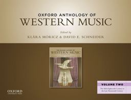 Oxford Anthology of Western Music Vol 2 The Mid-Eighteenth Century of the Late Nineteenth Century  9780199768264 Front Cover