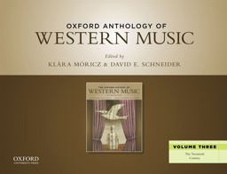 Oxford Anthology of Western Music Volume Three: the Twentieth Century  9780199768271 Front Cover