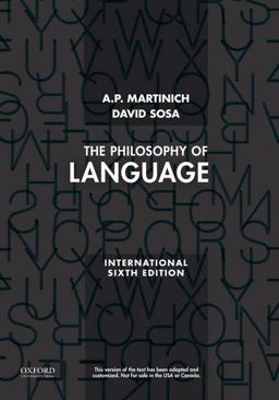Philosophy of Language 6th 9780199795147 Front Cover