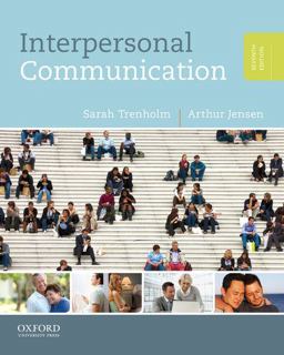 Interpersonal Communication 7th 9780199827503 Front Cover