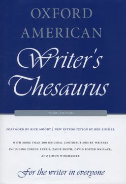 Oxford American Writer's Thesaurus 3rd 9780199829927 Front Cover